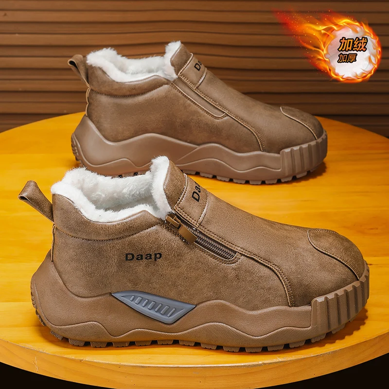 

Мужская кожаная обувь, ботильоны, повседневные кожаные лоферы на молнии, удобные формальные однотонные белые туфли на плоской подошве на молнии, мокасины для вождения