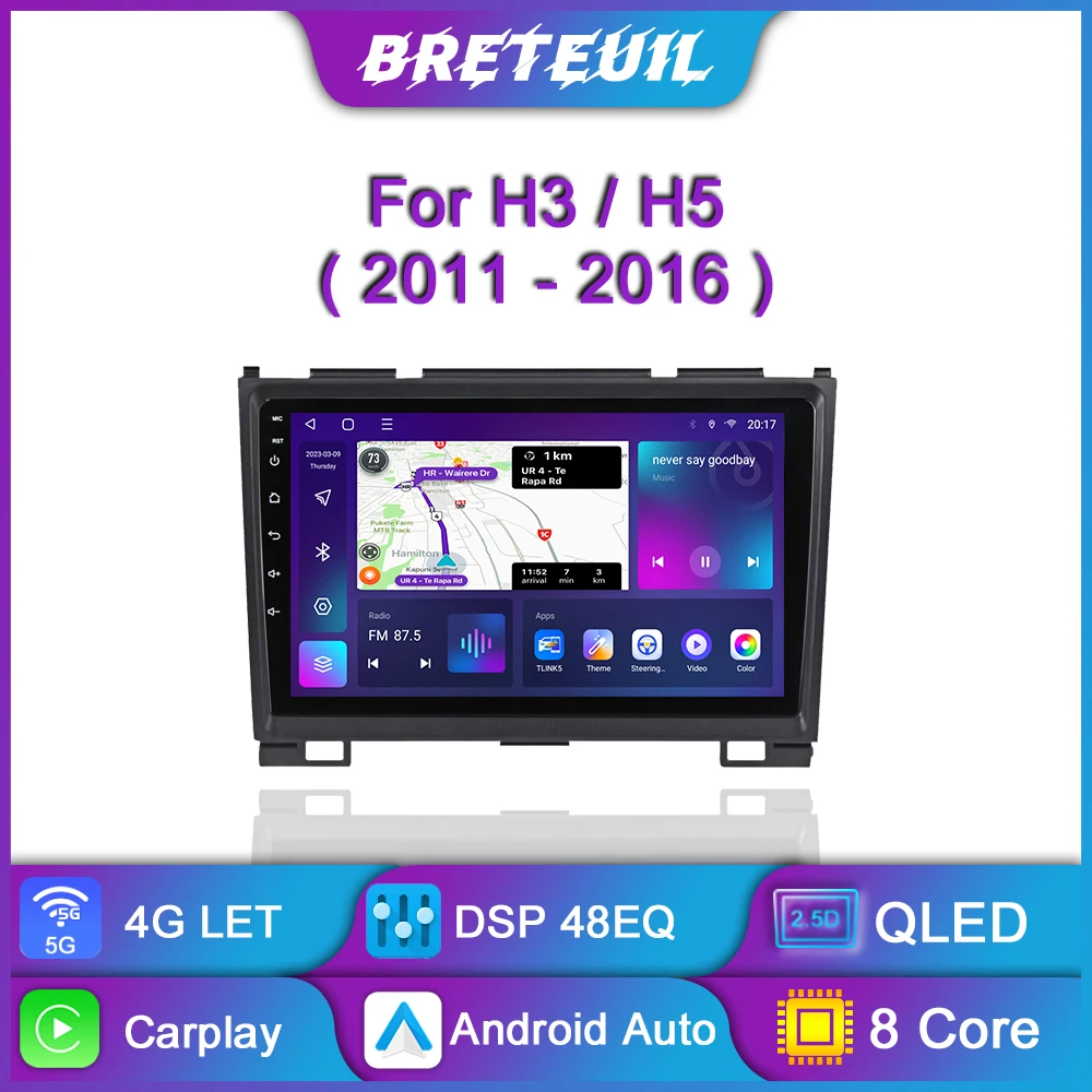 

Android Car Radio For Great Wall Haval Hover H5 H3 2011 - 2016 Multimedia Player GPS Navigation Carplay Touch Screen Auto Stereo