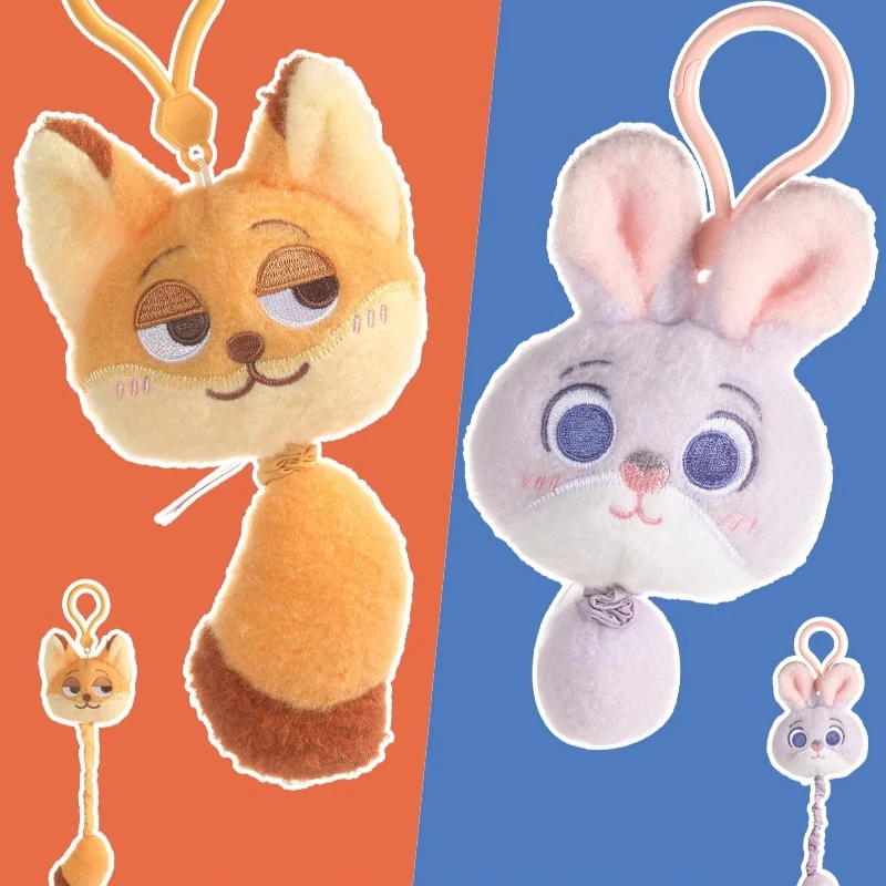 かわいいポットデミエル ズートピア ニック ぬいぐるみ ジュディ アニメ 漫画 キュート ビューティー ぬいぐるみ人形 キーホルダー バックパック ペンダント 女の子 カップル ギフト