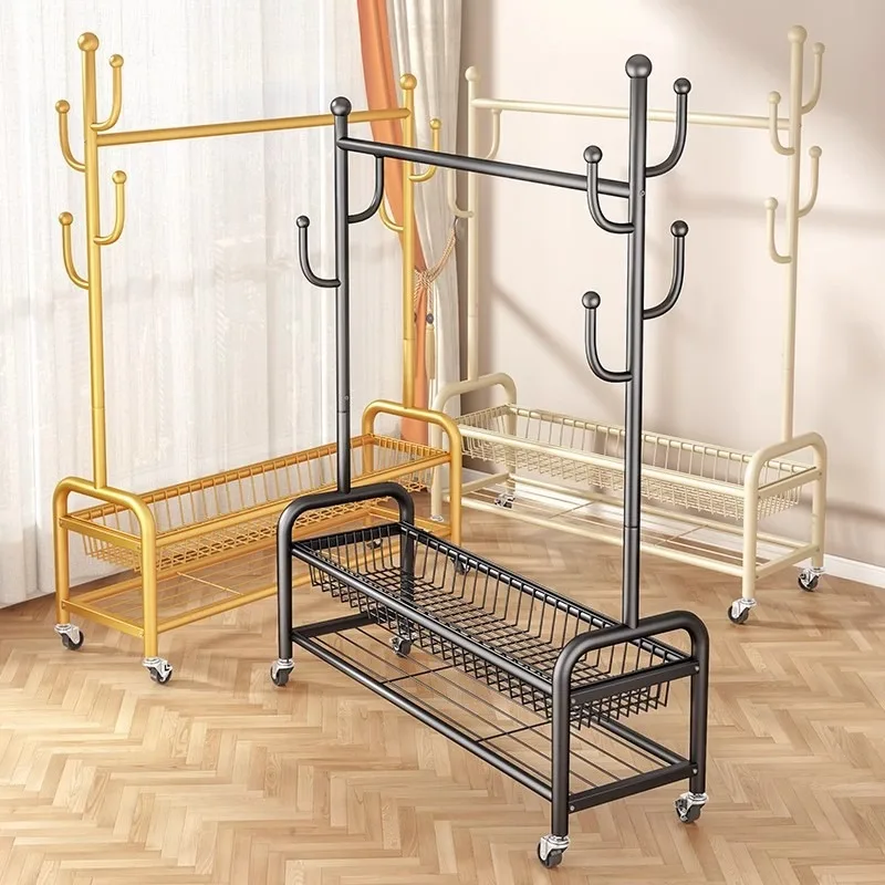 Drying rack Floor-to-ceiling coat rack Unique household hanger Wardrobe cactus indoor storage