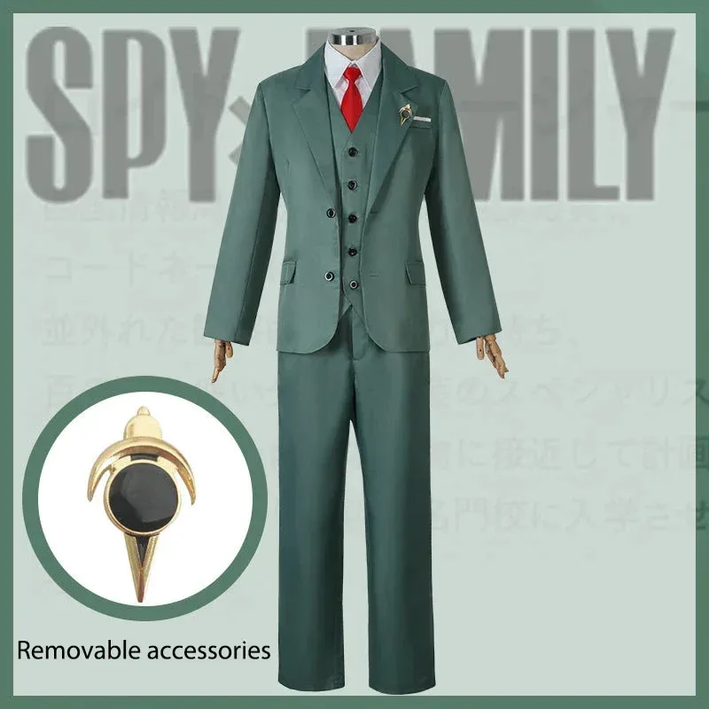 

New 2025 AA Anime Spy family Loid Forger Cosplay Uniform Costume Men's Suit and Tie White Shirt ★★★