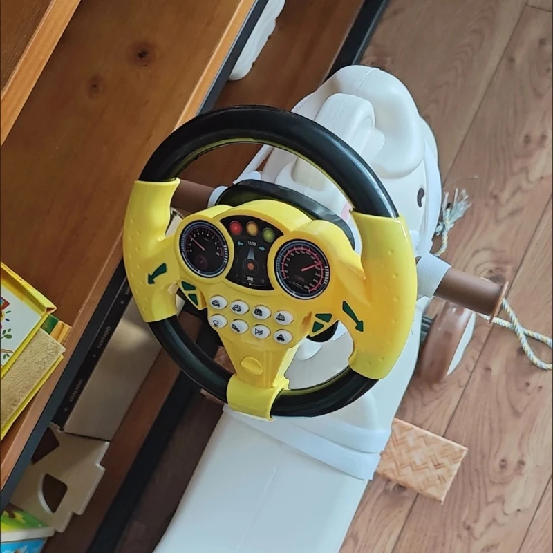 Driving Simulator Party Set Multiplayer Game Birthday Party Toy SoundLight Interaction Unisex Design