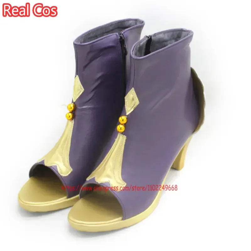 

Обувь RealCos Impact Collei, ботинки для костюмов, наряды Genshin, игра для косплея, высокий каблук для женщин и мужчин