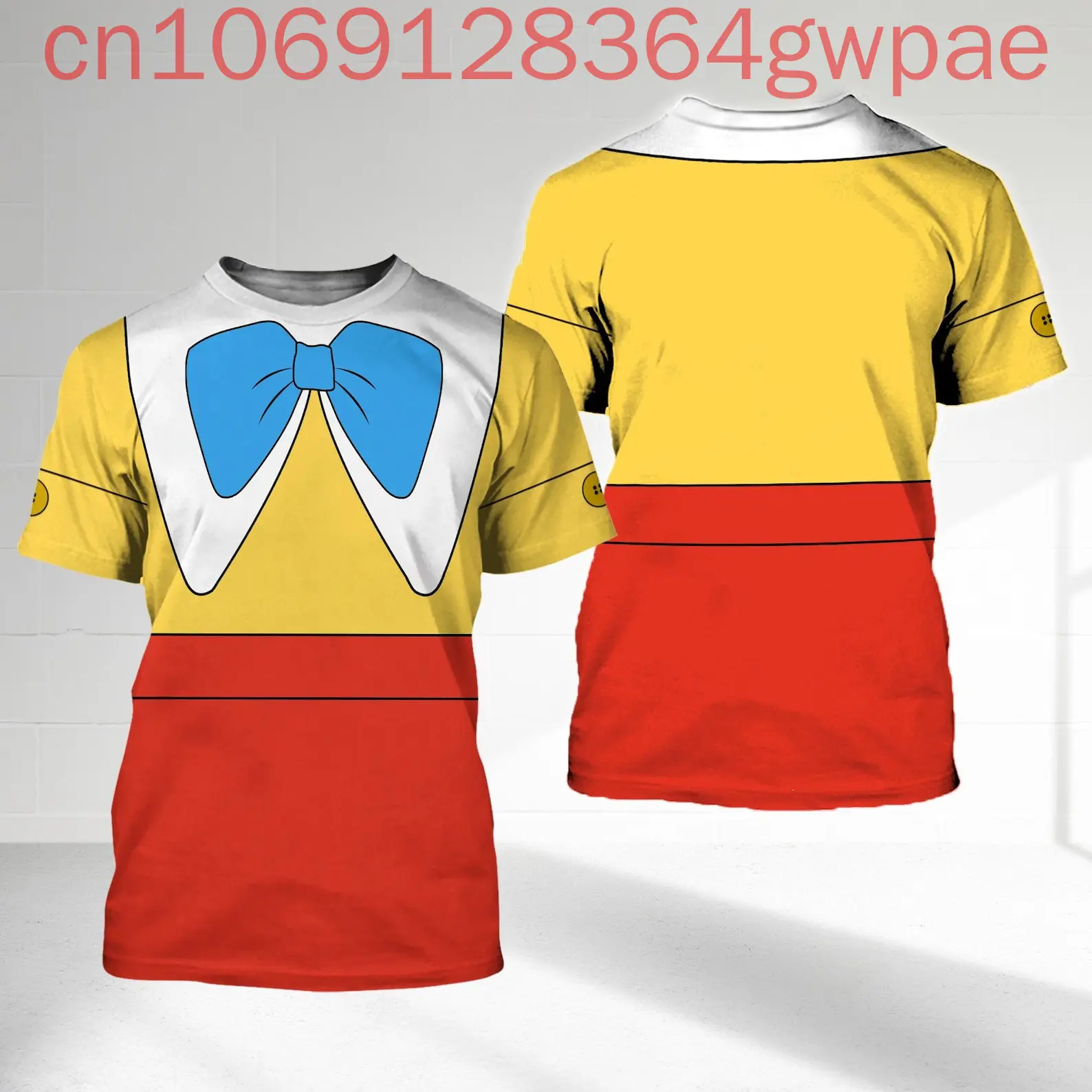 

3D Print Alice in Wonderland Cosplay T-shirt Men's Women's Kids Casual Short Sleeve Tops Disney Summer Cartoon Oversized T-shirt