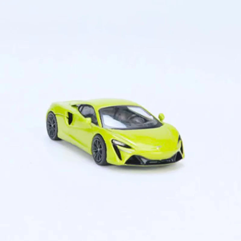 MINIGT-modelo de veículo esportivo fundido, coleção de carros de liga, verde LHD, 1:64, #496