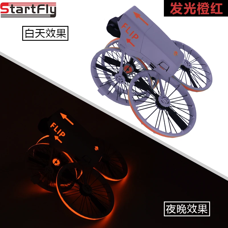 ملصقات مضيئة الوجه الطائرة بدون طيار ليلة الطيران توهج ملصقات ل DJI الوجه ملصقات الفلورسنت ملصقات الزخرفية ملحقات طائرة بدون طيار