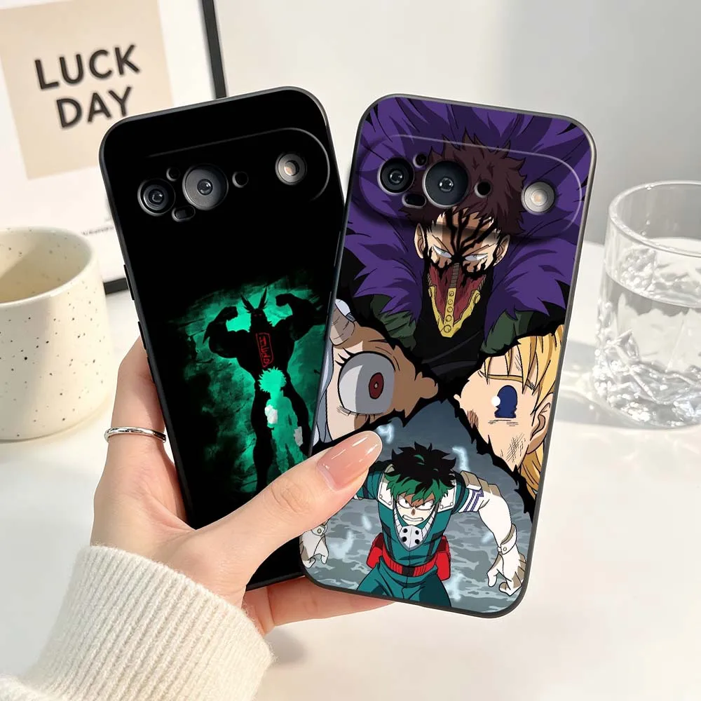 

Anime My Hero Academia Comics Phone Case For Google Pixel 6 6A 7 7A 8 8A 9 10 10A Pro XL 2024 5G Black Soft Silicone Cover