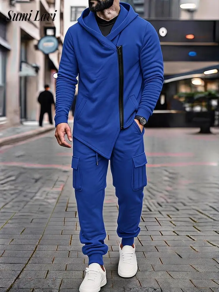 ensemble-deux-pieces-chaud-d'hiver-2026-pour-hommes-couleur-unie-manches-longues-et-pantalon-survetements-vintage-tenues-a-capuche-amples-et-tendance