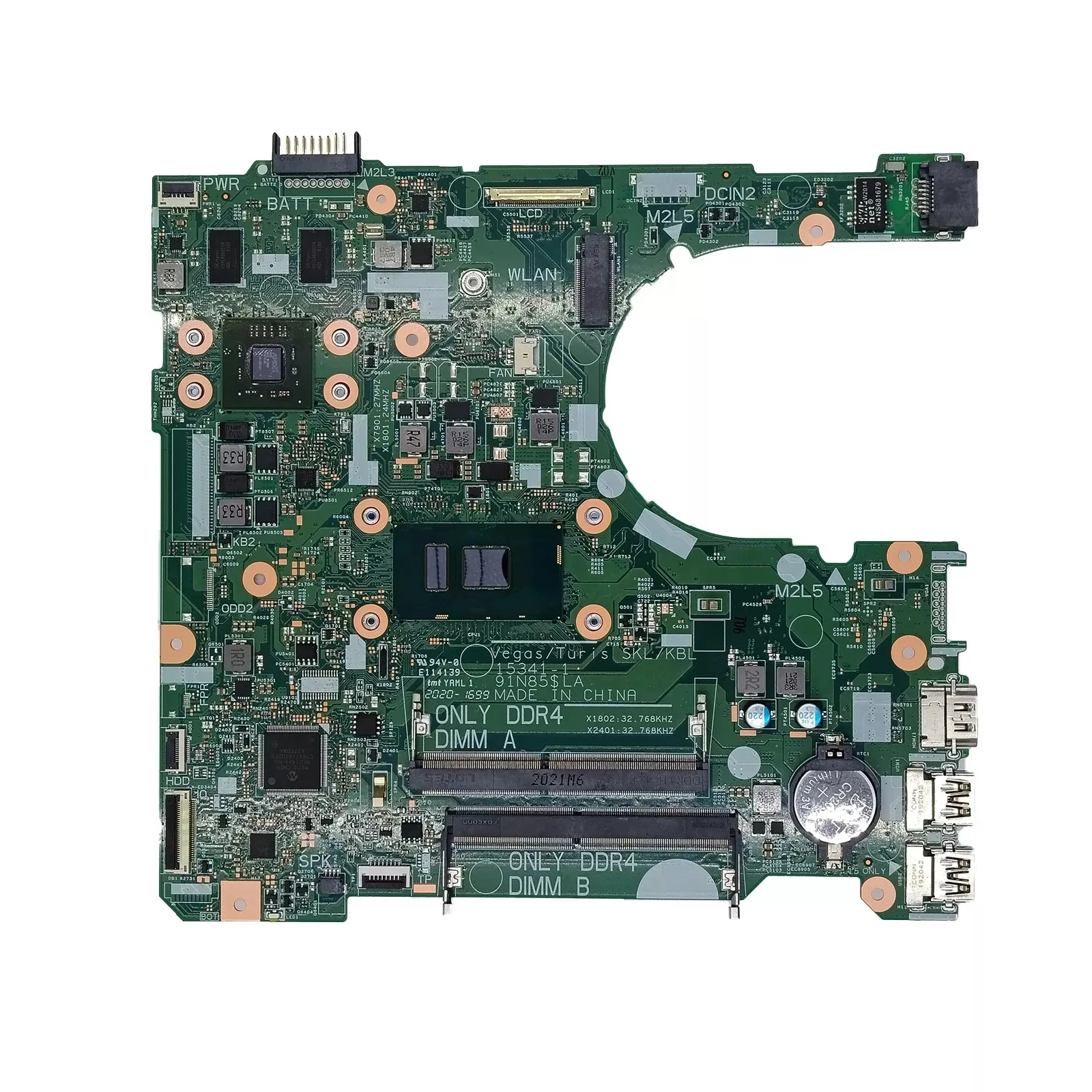 

0P5CRK For Inspiron 3476 3576 Motherboard 15341-1 i7-7500U R5 M430 2GB
