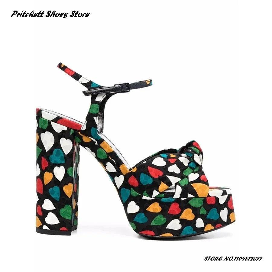 

Женские современные сандалии на платформе с завязками, летние подиумные туфли с пряжкой и ремешком, модные офисные туфли с круглым открытым носком на массивном каблуке