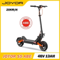 JOYOR S5 Abee Certification Electric Scooter 500W Motor 10-inch Tires 20 km/h 48V 13Ah Battery 40-55km