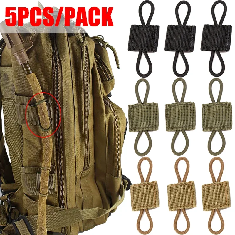 Tactical Backpack Binding Buckles Carabiner Clip Bags Pouch Clasp Cord Fixing Gear Elastic Strap Attachment Tactical Buckle