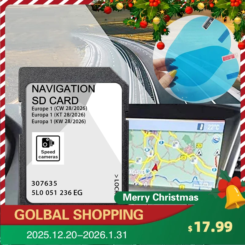 

for Skoda Octavia Superb Fabia Rapid Amundsen MIB2 32GB Sat Navi SD Card Europe UK Map 5L0051236EG 2026 Discover Media2