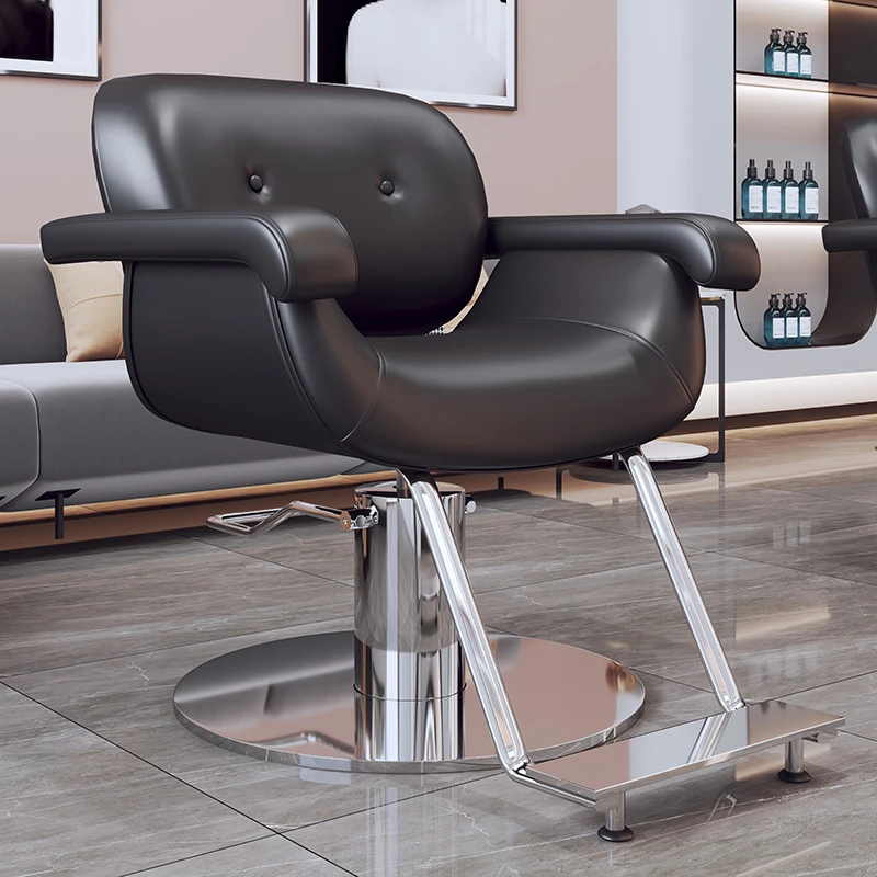 Hair Salon Specific Barber Chairs Nordic Luxury Lift Swivel Barber Chairs Hairdressing Comfort Salon Furniture Barbearia FYBC