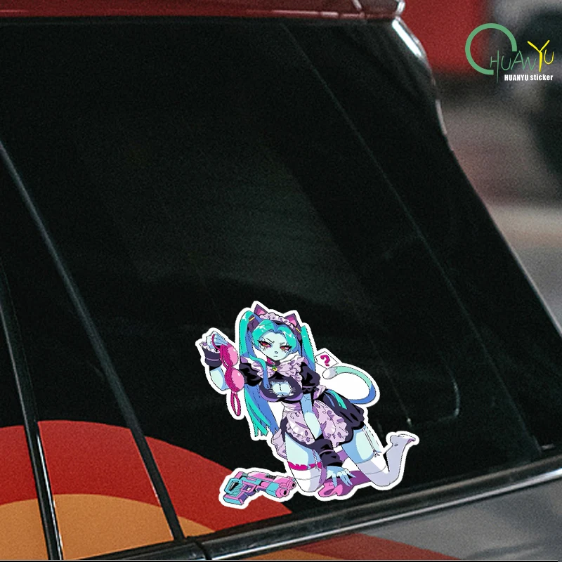 Hatsune Miku future two-dimensional pain car cartoon reflective car sticker, body decoration sticker, electric car sticker