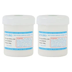 2pcs/lot KingBO RMA-218 BGA Soldering Paste Welding Flux 100g Solder Cream For SMT PCB Soldering Repair