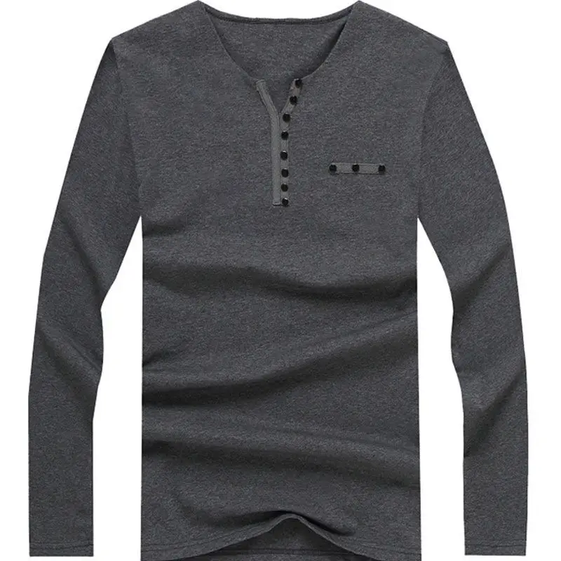 Autumn Winter 2026 Velvet Thickened Long-sleeved T-shirt Men's V-neck Slim-fit Large-size Bottoming Shirt Solid Warm Youth Top