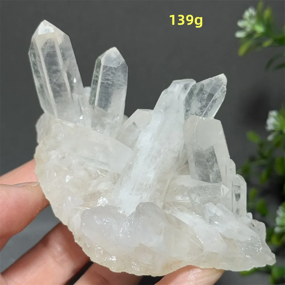 Natural White Transparent Crystal Original Stone Mineral Specimen Aura Energy Collection Meditation Home Decoration Gift