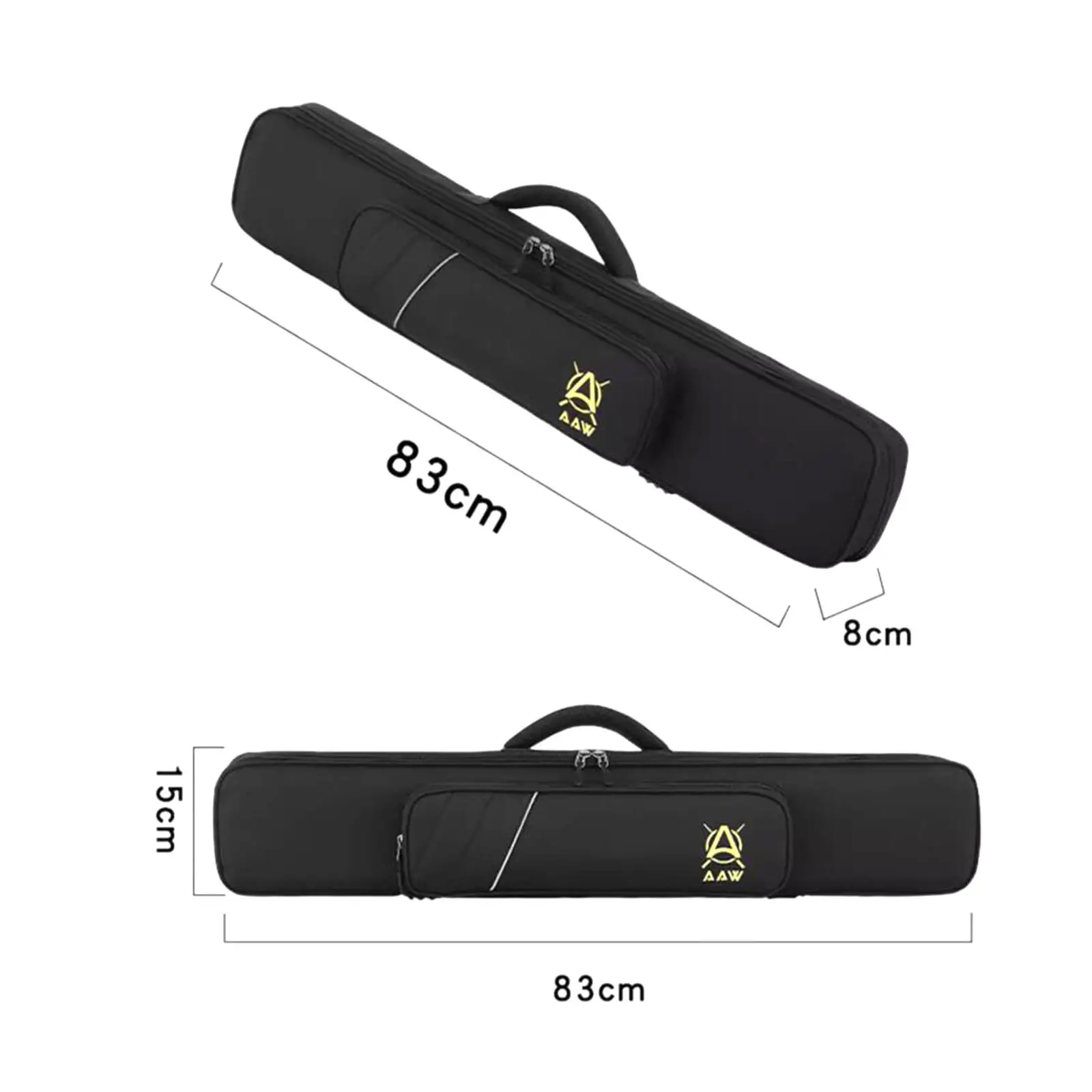 Pool Cue Sticks Bag with Backpack Straps, 1/2 Snooker Billiard Cue Cases,