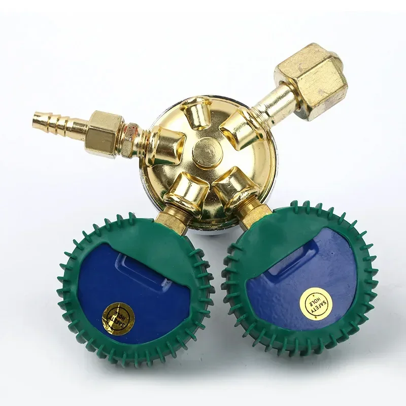 Nitrogen pressure reducing valve, pressure reducing nitrogen pressure gauge