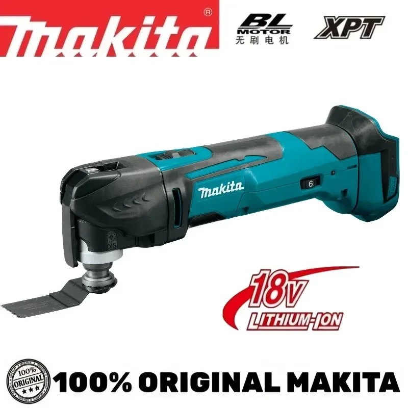 Kit d'outils multifonctions sans fil Makita DTM51 d'origine avec 6 lames pour le ponçage, la découpe, le raclage et les projets de rénovation