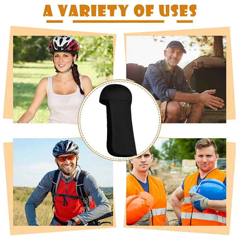 Elastic Sun Shade Hat Cooling Cap Neck Protector Sports Long Tail Hat Fast Dry Anti-UV Fishing Riding Hiking Cap Hard Hat Lining image 3