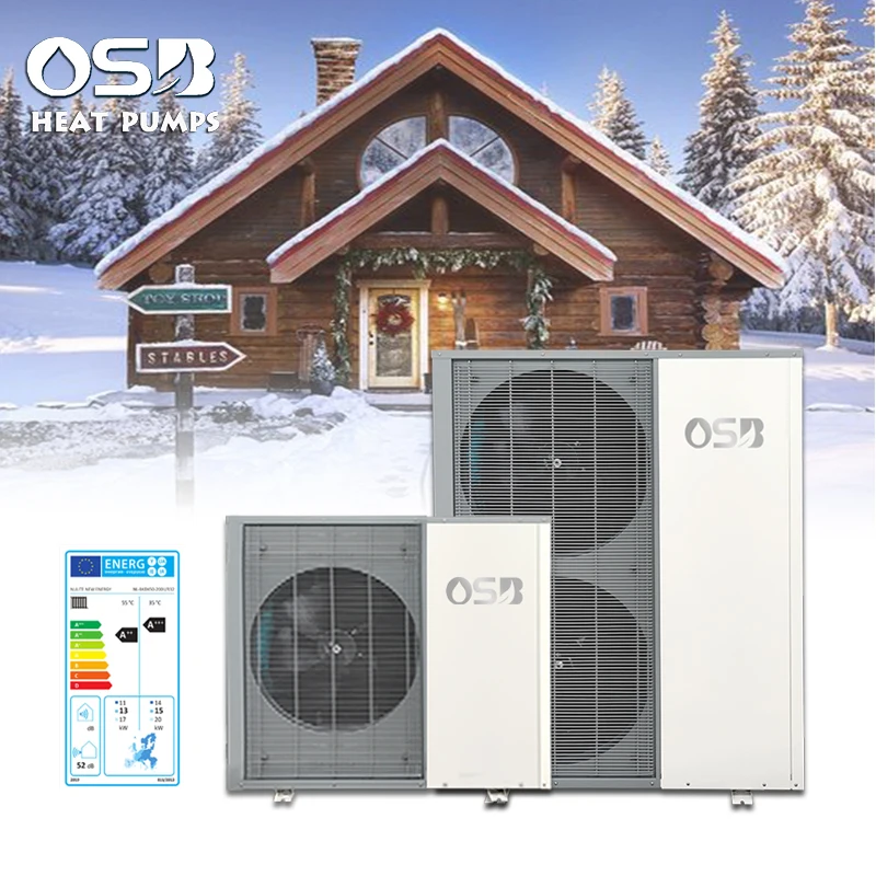 R32 R290 A+++ smart WIFI inverter pompa ciepla monoblock r290 heat pump water heaters heating system pompa di calore for house