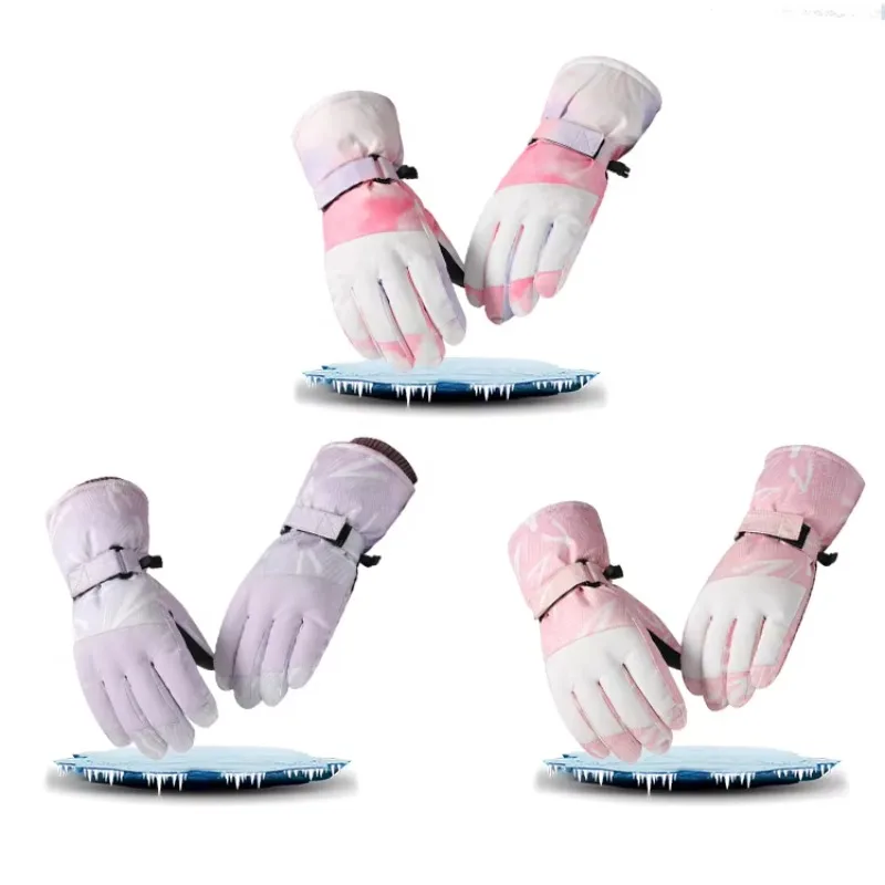 

Индивидуальные изолирующие лыжные перчатки для мужчин и женщин, зимние водонепроницаемые детские теплые лыжные перчатки с сенсорным экраном