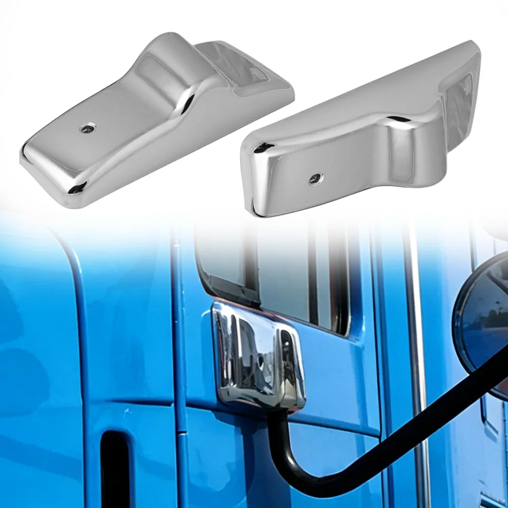 

For Freightliner Columbia Century 1996-2007 Chrome Car Side Door Mirror Cover Bracket Left Right Side
