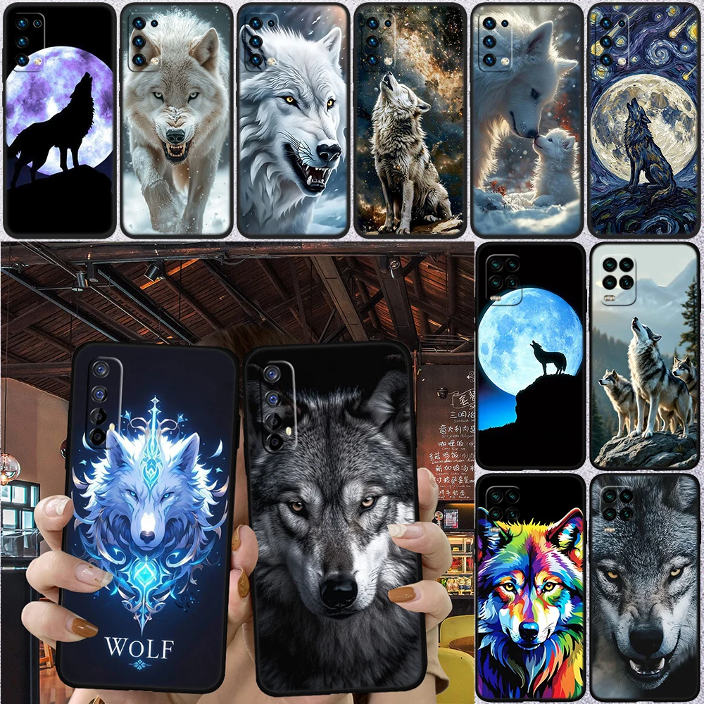 Animal Wolf Phone Case for Samsung Galaxy S20 S21 S22 Ultra FE Plus A21S A22 A24 A25 A26 A30 A30S A31