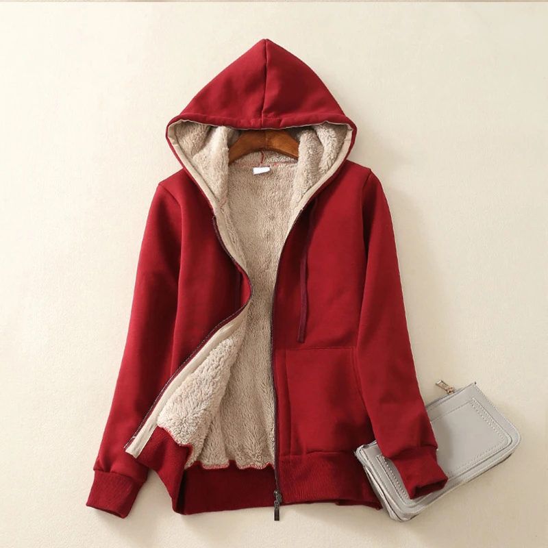 

Fashion Womens Cashmere Winter Warm Coats Thick Parka Warm Hooded Coat Women Jacket Winter Parka Basic Jacket Fashion Nice