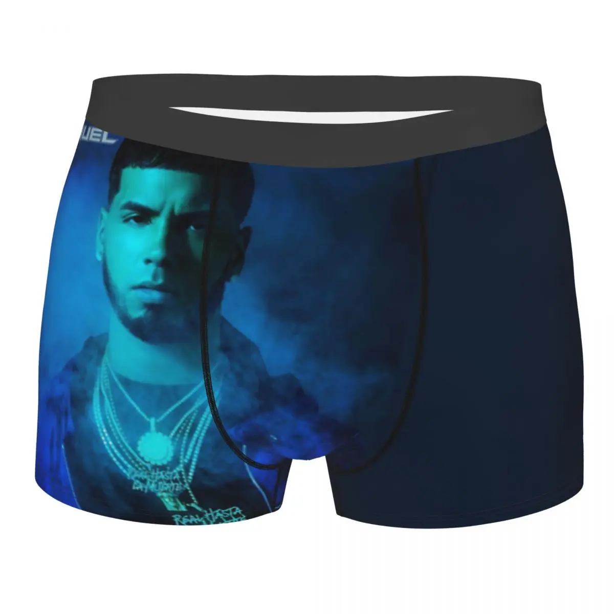 Real Hasta La Muerte Man's Boxer Briefs Anuel AA Highly Breathable Underwear Top Quality Print Shorts Birthday Gifts