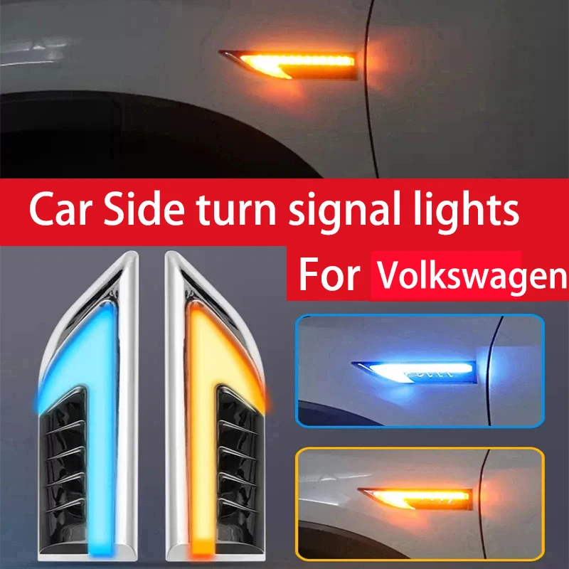 

Для Volkswagen Jetta Santana Bora Автомобильные боковые указатели поворота, мигающий и проточный сигнальный светильник, сигнальная лампа