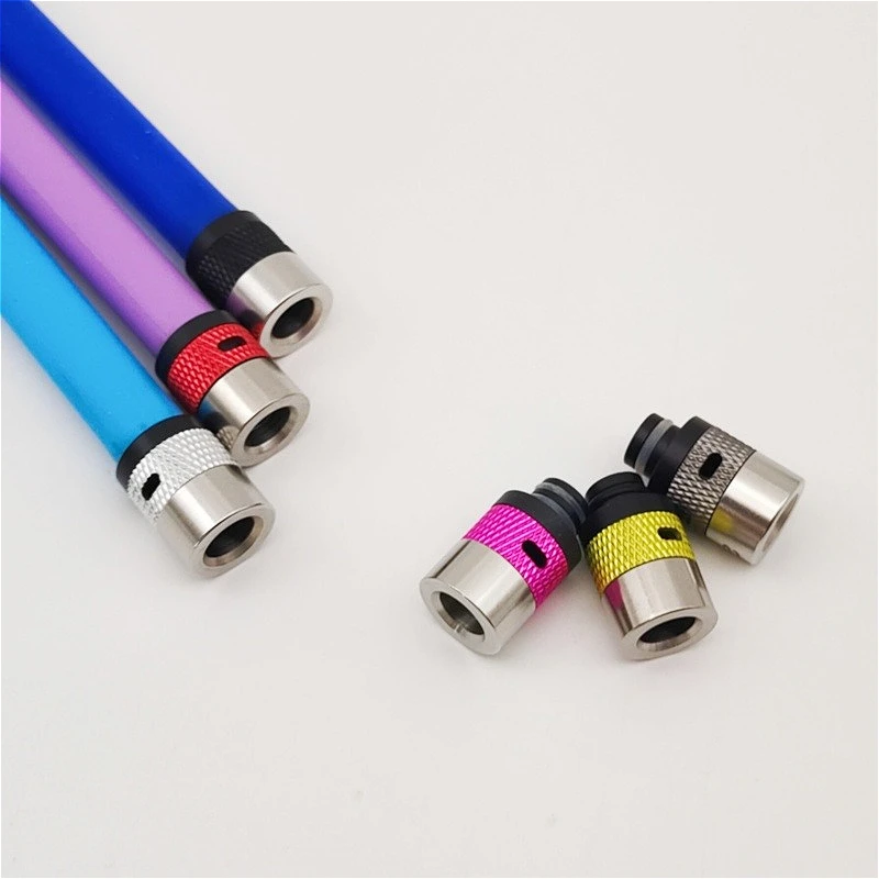 510 تدفق الهواء قابل للتعديل الفولاذ المقاوم للصدأ الألومنيوم البلاستيك القش المشترك #6