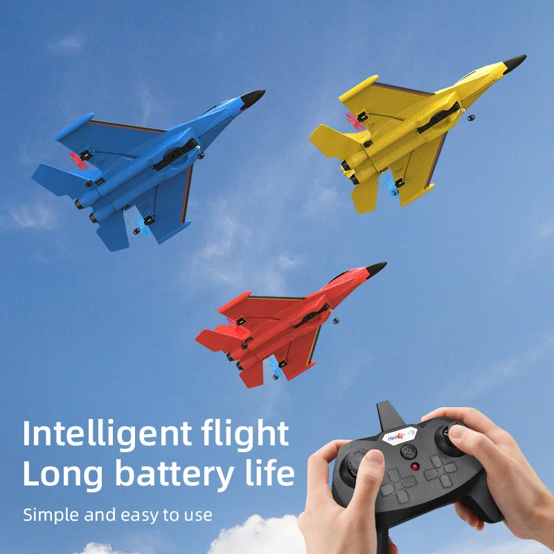 لعبة طائرة RC مع أضواء، Su-35 Rc Glider 2 CH 2.4 GHZ طائرات التحكم عن بعد، طائرة Rc رغوية خارجية للهواية