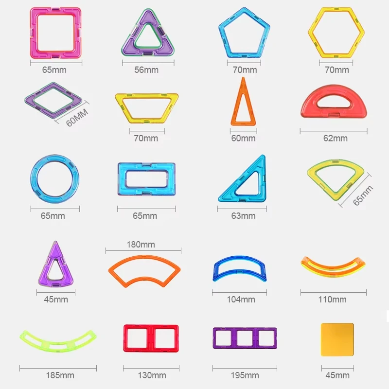 子供向けマグネットおもちゃ 大きなサイズ プラス 磁気ブロック 子供向けデザイナー組み立てセットおもちゃ 男の子向けビルディングブロック