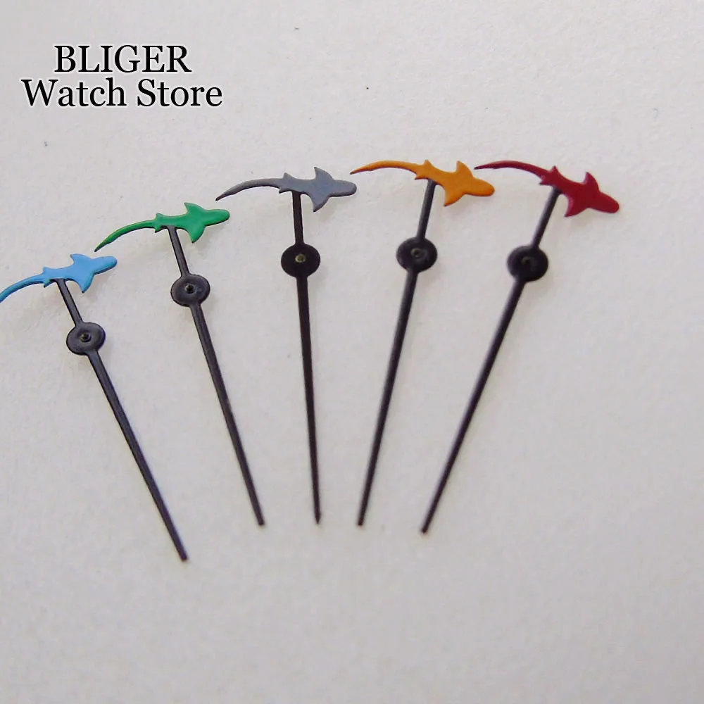 Shark Watch Seconds Hand fit NH35A NH36A 7s26 7s36 7s35 6r15 6309 7002 7009 Red Yellow Green Watch Parts