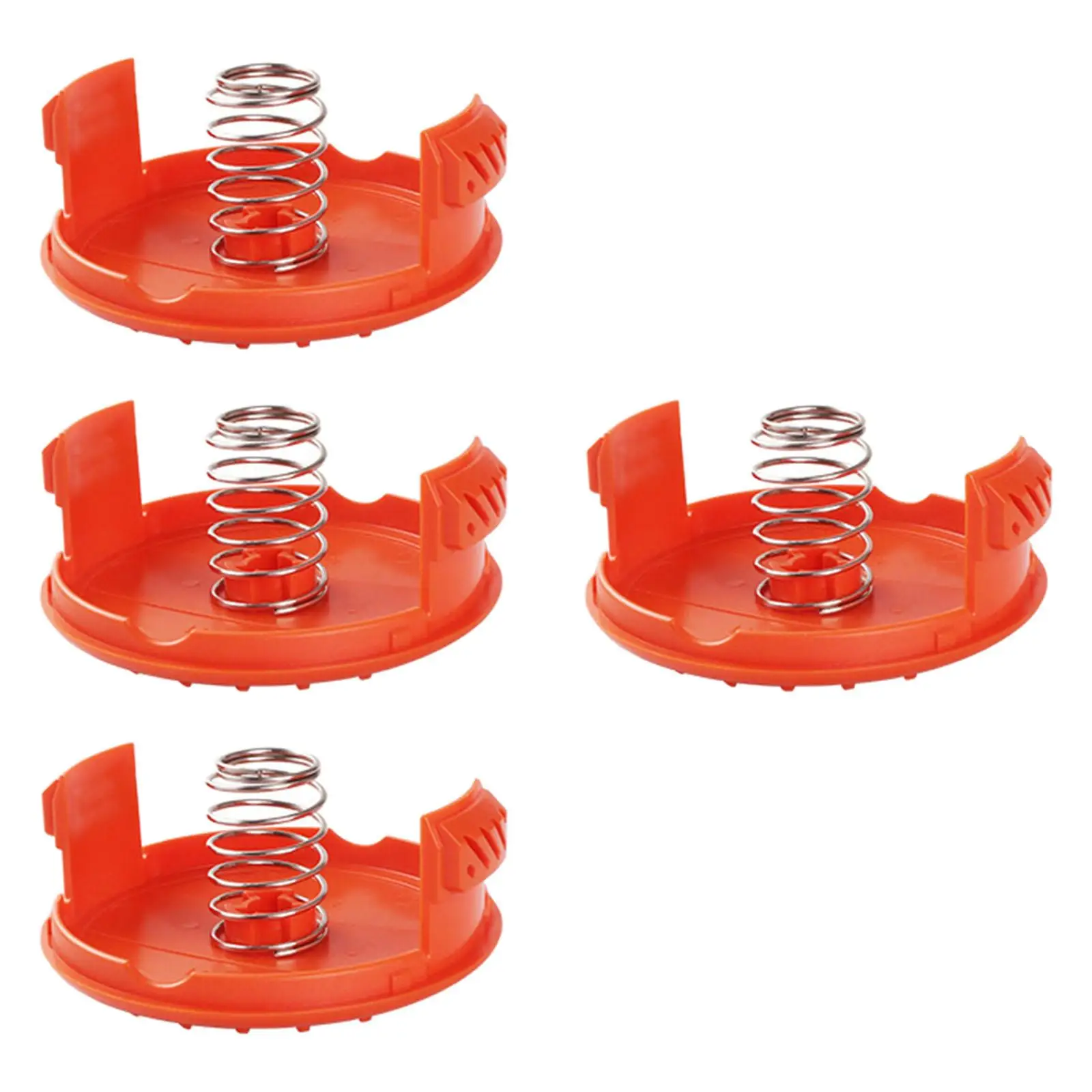 4 Pieces Replacement Spool Cover and Springs Replaces line Cover Spare Parts for Decker Durable Parts Accessories