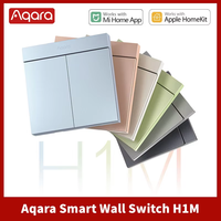 Aqara H1M Smart Wall Switch with Neutral 6 Colors Wireless Key Light Switch Zigbee 3.0 Multiple Control Modes For Homekit