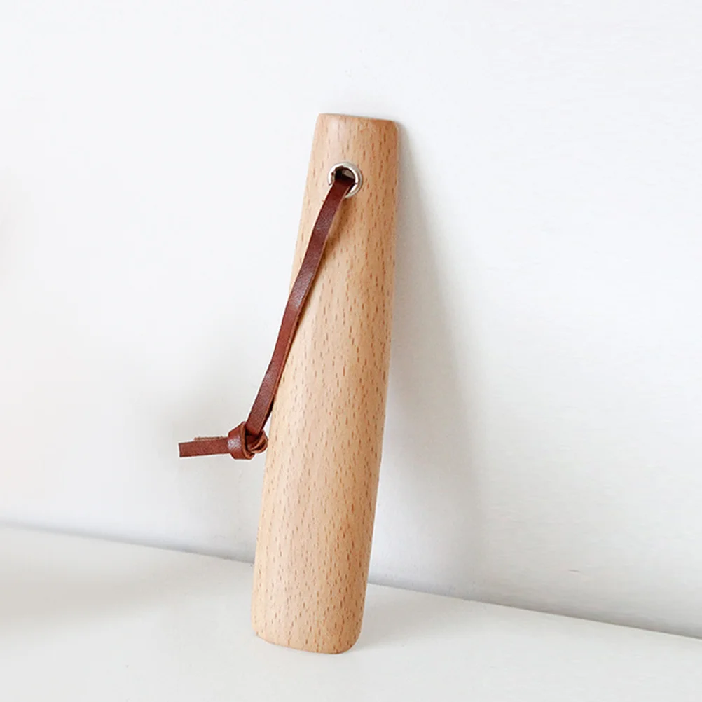 

2Pcs Shoe Horn Beech Wood Short Handle Handhold Loop Hanging Shoe Horn for Seniors Women Men Pregnancy Slip-on Helper