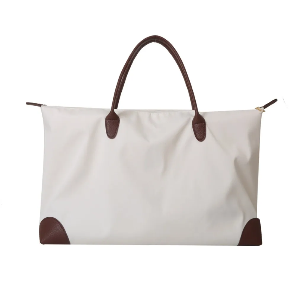 

Solid Color Oxford Tote Bag Large Capacity Korean Style Nylon Shoulder Bag Shopping Bag Waterproof Simple Underarm Bag