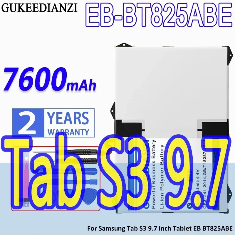 7600mAh Replacement High Capacity Battery For Samsung Galaxy Tab S3 9.7 SM-T820 SM-T825 SM-T825C SM-T825N0 SM-T825Y Batteries