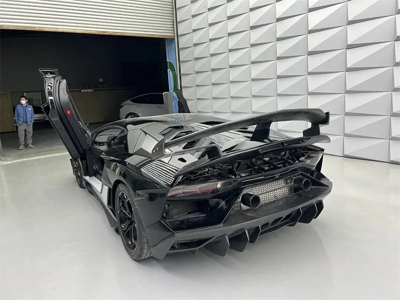 

Для Lamborghini Aventador LP700 LP750: Обновленный обвес в стиле SVJ, задний бампер из полуформованного карбона