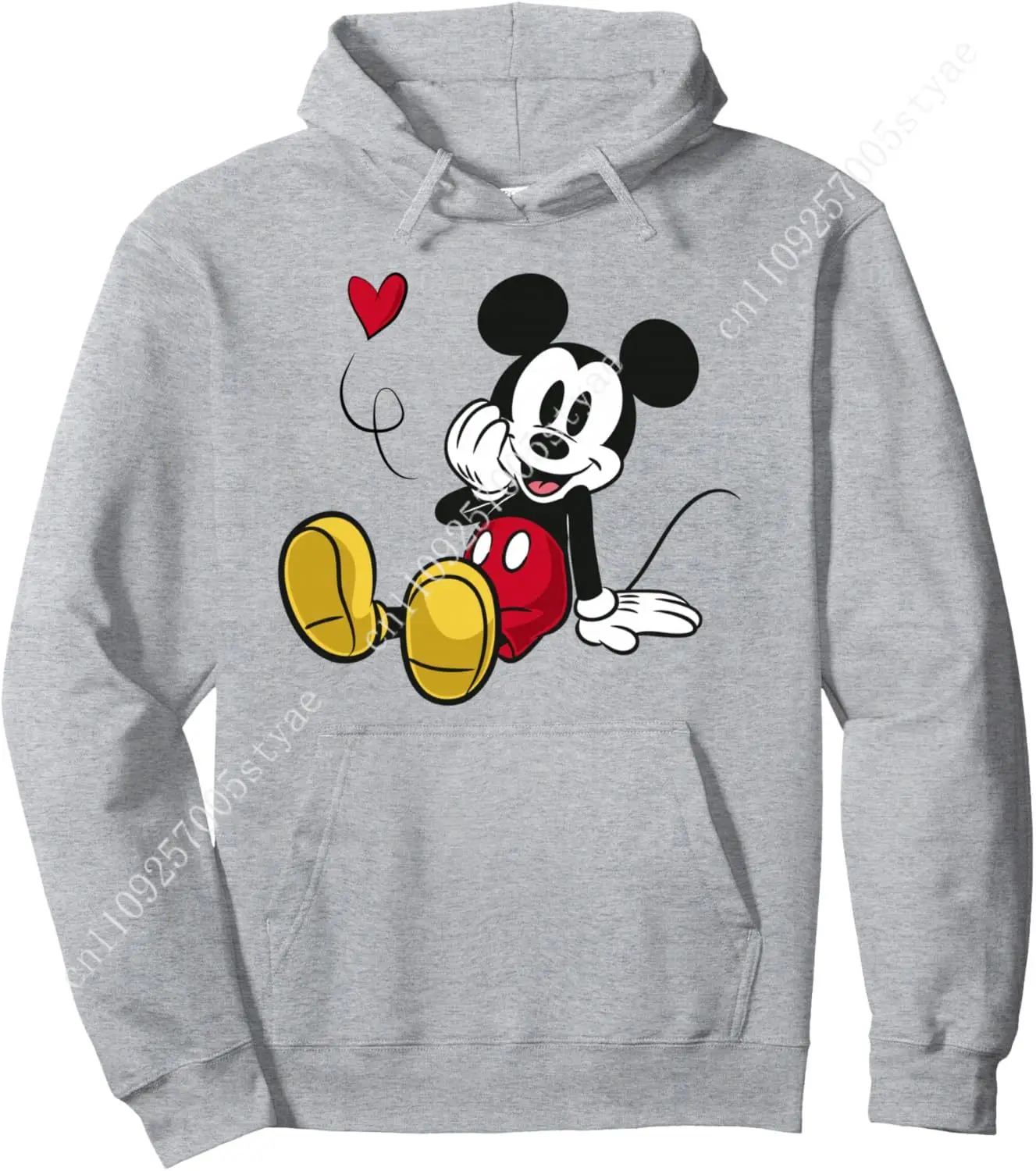 

Disney Mickey And Friends Classic Mickey Smile Flying Heart Pullover Hoodie