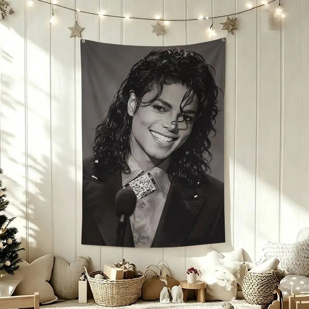 M-Michael J-Jackson Flags Wall Hanging Tapestry Outdoor Garage Room Decorative flag Background