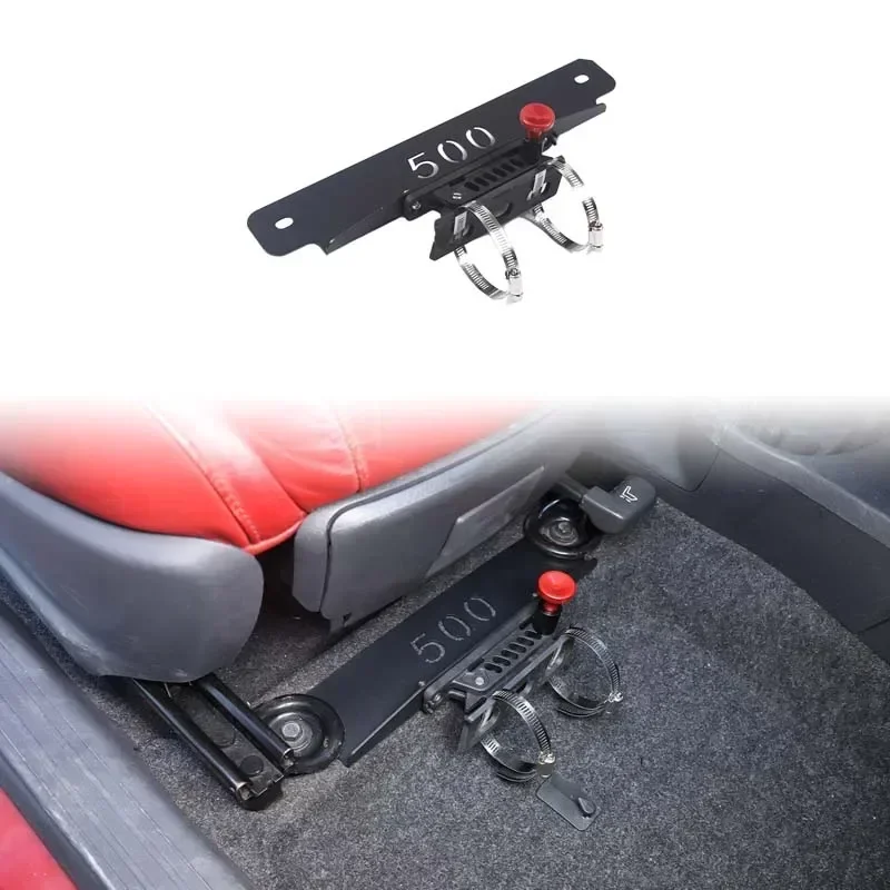 

For Fiat 500 2016-2025 Passenger Under Seat Fire Extinguisher Bracket 1PCS Aluminum Alloy Holder Mount