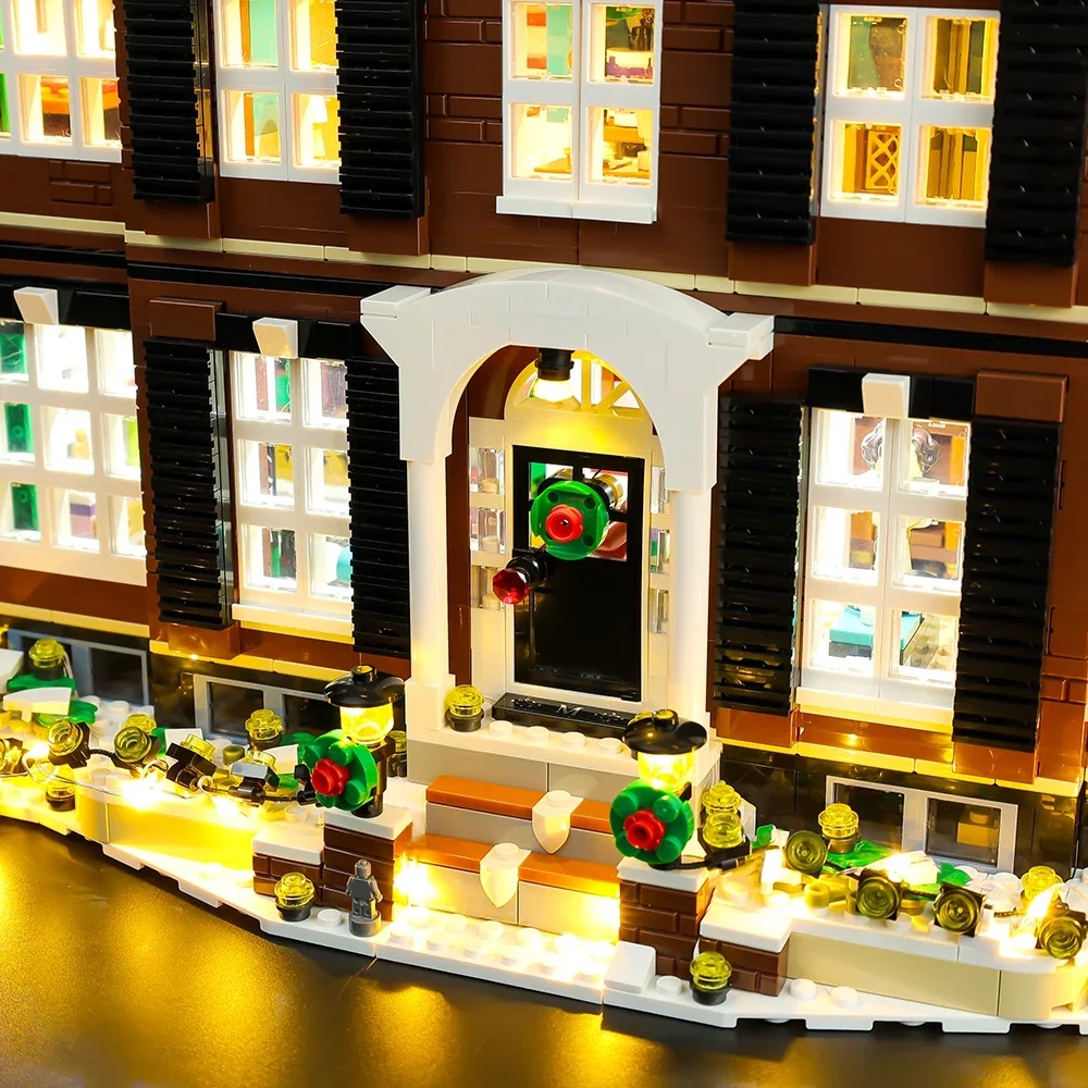 LED-Beleuchtungsset für LEGO Home Alone Kevin 21330 Haus mit Lampen-Ideen, Bausteine nicht enthalten (nur LED-Beleuchtungsset) – Detail 4