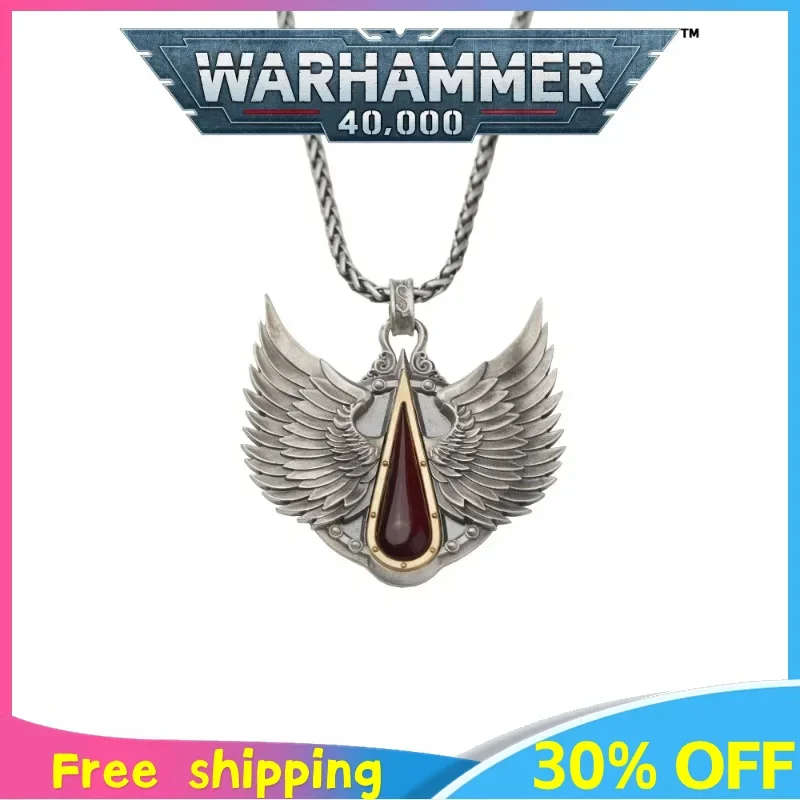 

New Warhammer 40K Blood Angels Game Peripherals Wings Stylish Pendant Personalized Trendy Wings Necklace Boy Friends Gift Toys