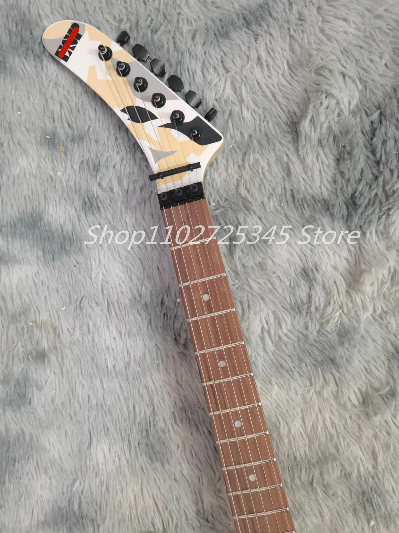 6-string electric guitar, black accessories, rose wood fingerboard, tremolo system, free shipping