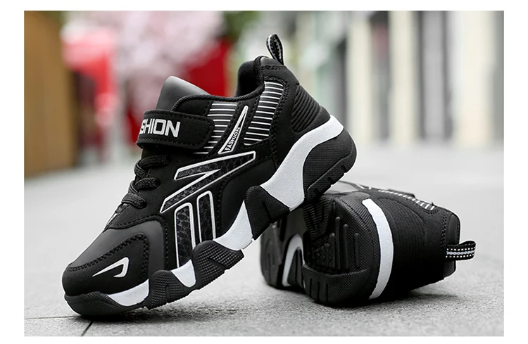 Kinder Jungen Schuhe Schule Sport Mode Leder Für Kinder Tennis Casual Turnschuhe Kinder Junge Laufen 7-12 Jahre Walking schuh – Detail 3